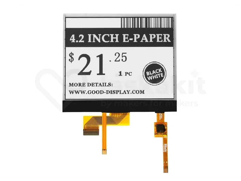 Hit Sezóny Good Display GDEY042T81-FT02 4.2" 400x300 ePaper displej dotykový s podsvícením