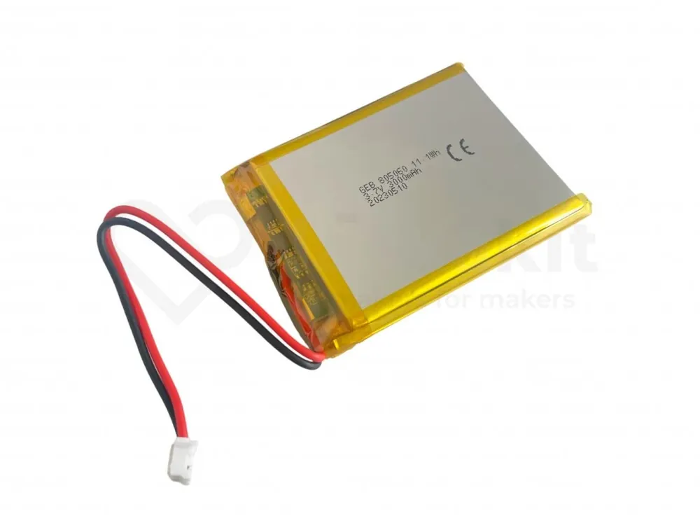 Jen Po Omezenou Doba GeB LiPol Baterie 805060 3000mAh 3.7V JST-PH 2.0