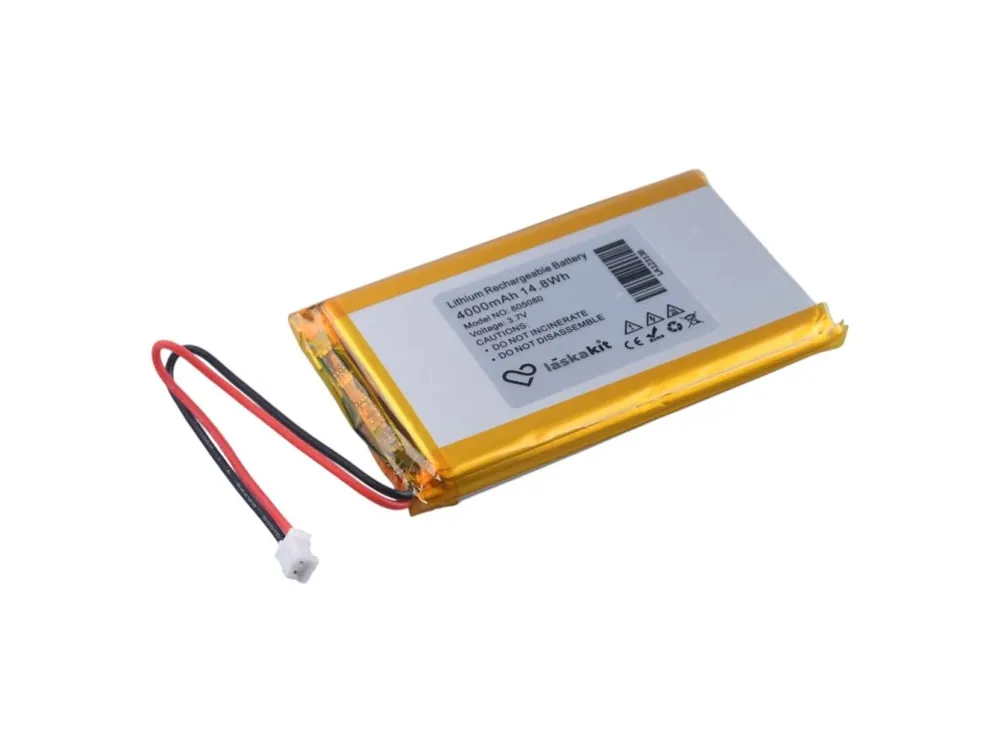 Cenově Výhodný LaskaKit LiPol Baterie 805080 4000mAh 3.7V JST-PH 2.0