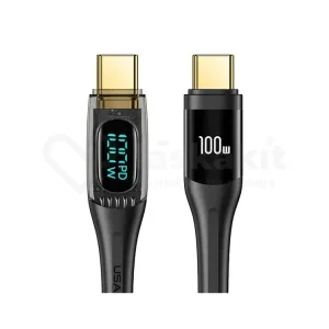 USAMS U78 120cm 100W OLED USB-C/USB-C kabel Cenový Hit