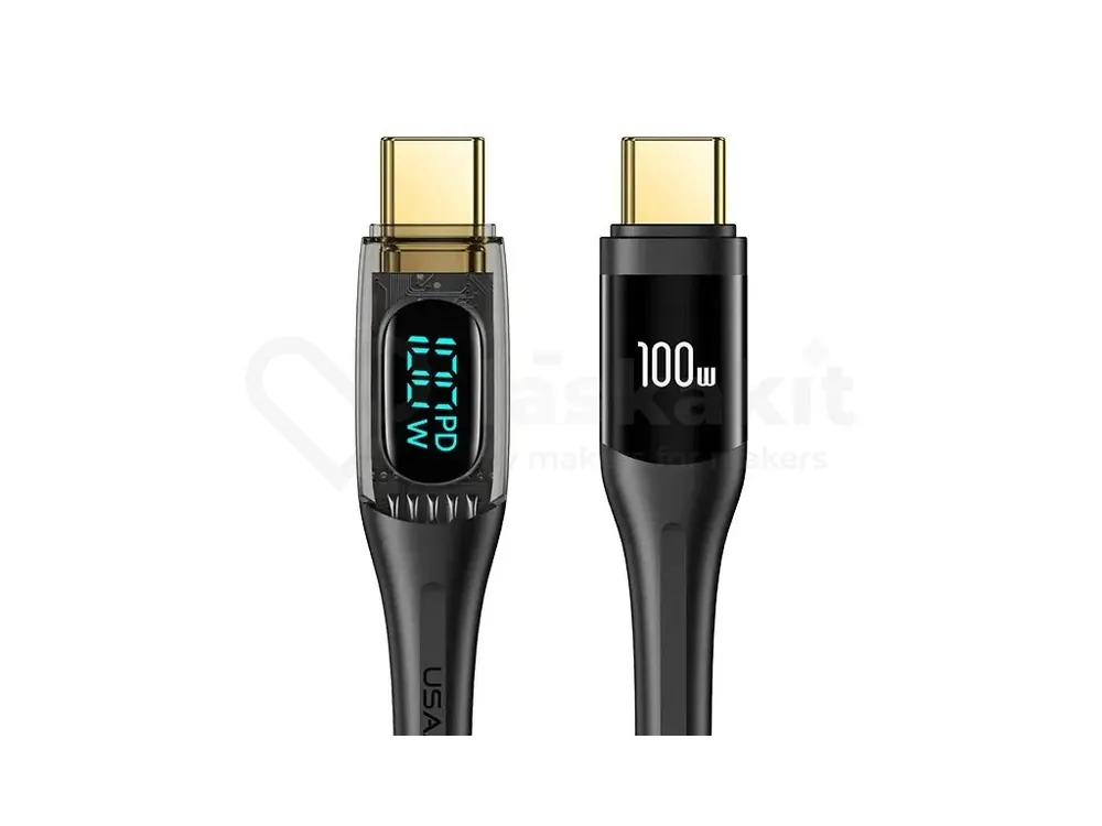 USAMS U78 120cm 100W OLED USB-C/USB-C kabel Cenový Hit