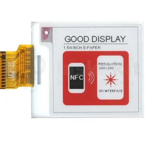 Good Display GDEY0154Z90 1.54" 200x200 červený ePaper displej Top Prodej