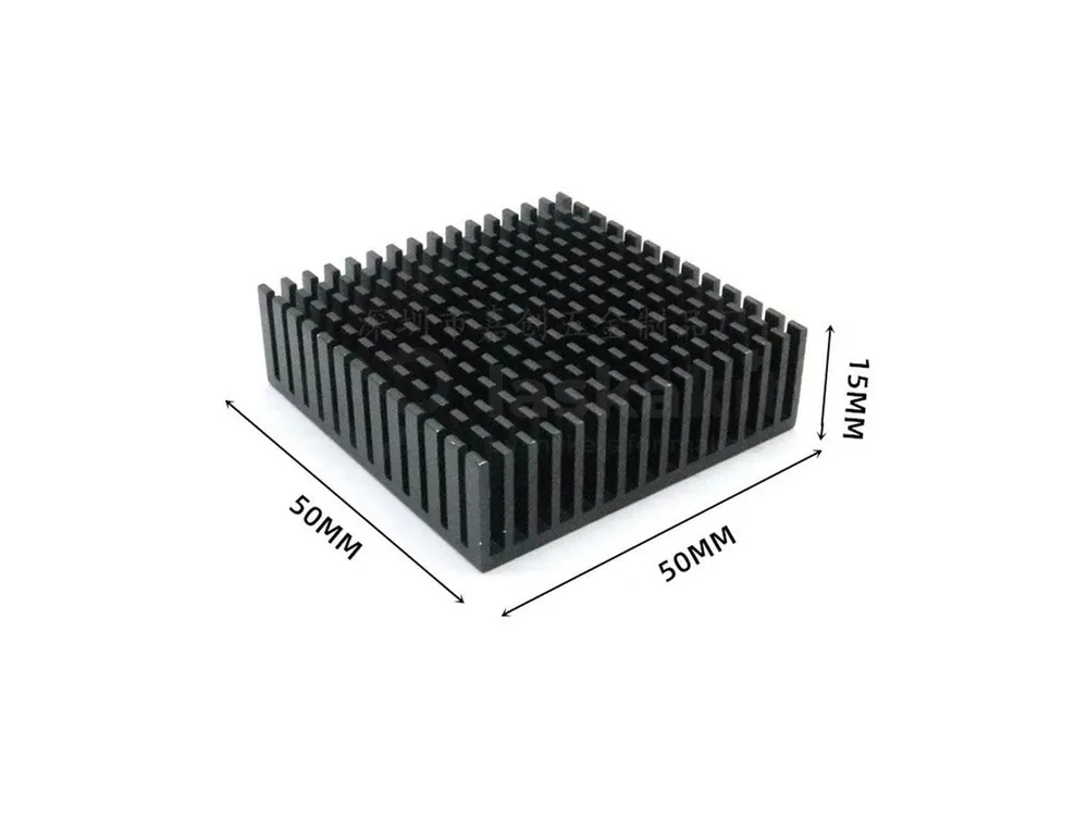 Hliníkový chladič 50x50x15mm, černý Cenová Bomba