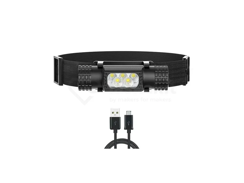 LED Čelovka H05A-GCG3, 5 LED 18650 Omezená Nabídka