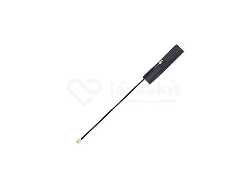 WiFi 45x10mm anténa 2.4G 5dB U.FL (IPEX1) konektor Tovární Cena