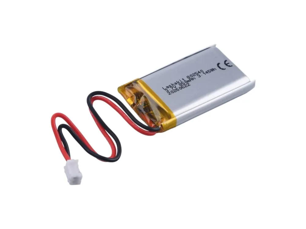 Autentický LaskaKit LiPol Baterie 802540 850mAh 3.7V JST-PH 2.0