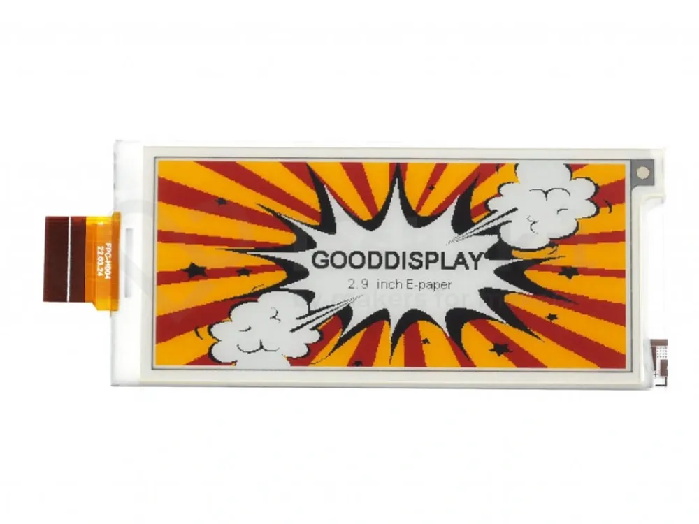 Good Display GDEY029F51H 2.9" 384x168 ePaper displej 4 barvy Vrácení Zdarma