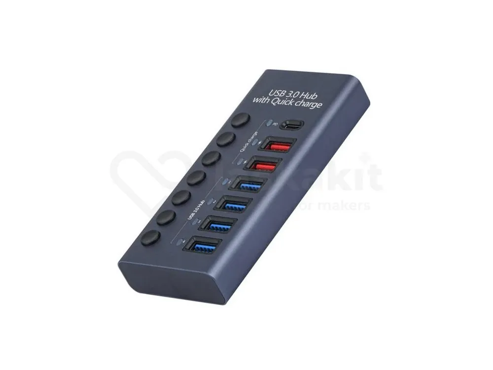 USB Hub-Nabíječka 7x USB 3.0 Nejlepší Cena