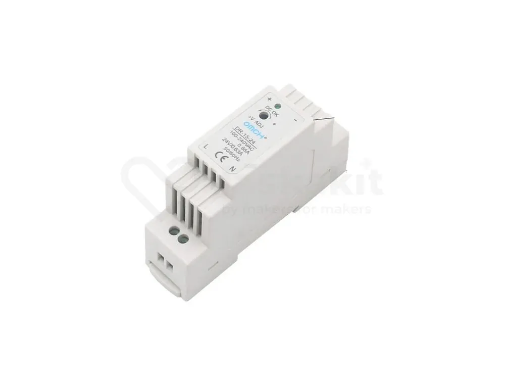 Sezónní Sleva OMCH DR-15-5 modulový napájecí 230V AC-DC zdroj na DIN 5V/3A 15W