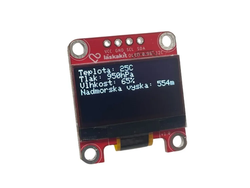 LaskaKit OLED displej 128x64 0.96 I²C Výhodná Nabídka
