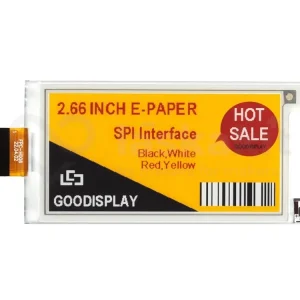 Bezpečná Platba Good Display GDEY0266F51H 2.66" 360x184 ePaper displej 4 barvy