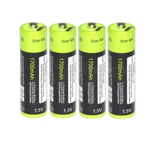 ZNTER AA LiPol dobíjecí tužková baterie 1700 mAh microUSB, 4ks Nejlepší Cena