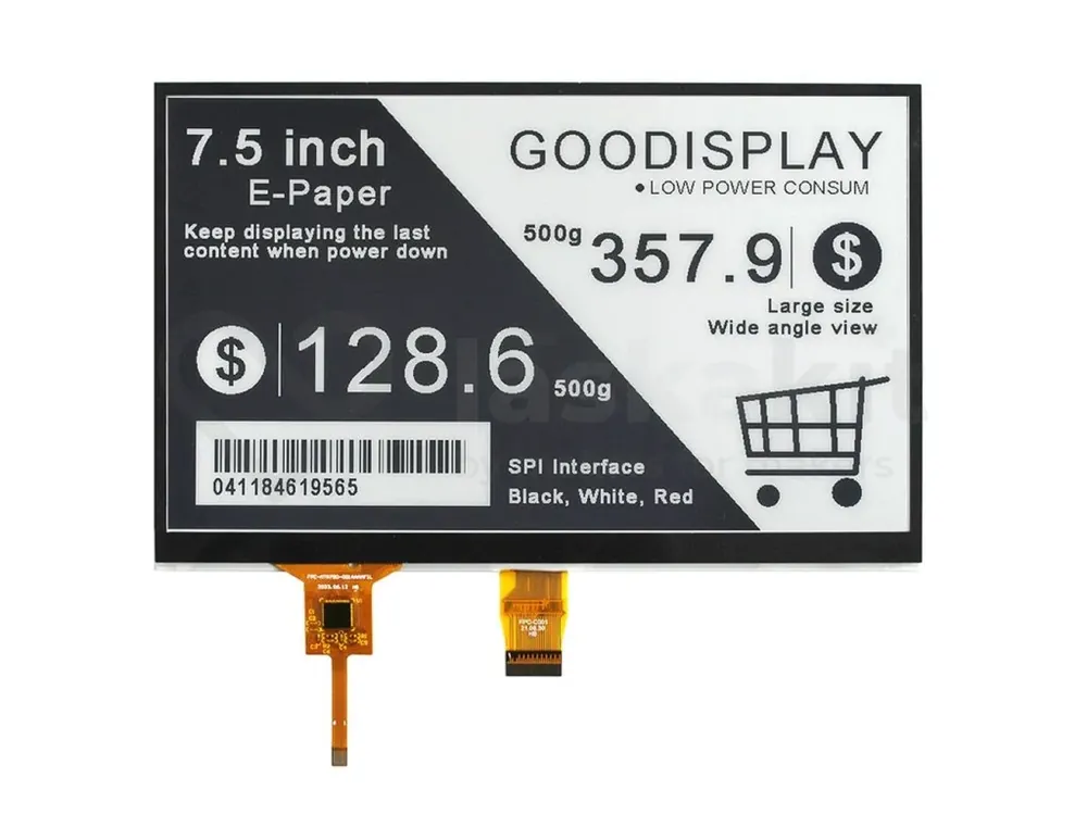 Good Display GDEY075T7-T01 7.5" 800x480 ePaper displej Grayscale dotykový Vysoce Kvalitní