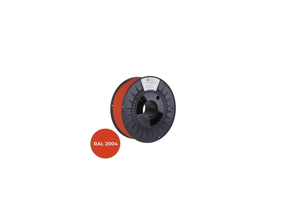 Filament C-TECH PREMIUM LINE, PLA, oranžová pravá, RAL2004, 1,75mm, 1kg Vrácení Zdarma