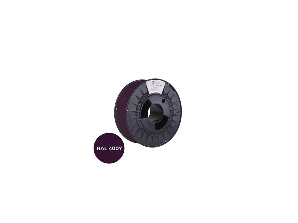 Odeslání Ihned Filament C-TECH PREMIUM LINE, PLA, purpurová fialková, RAL4007, 1,75mm, 1kg