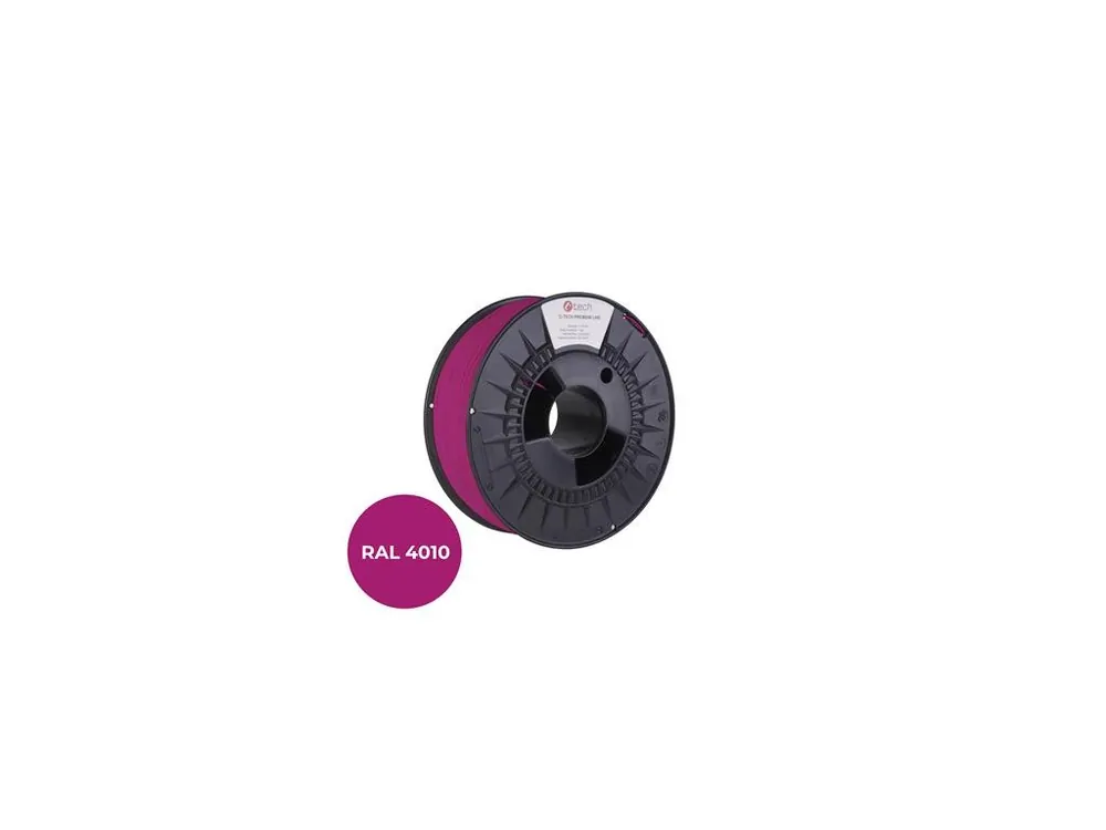 Filament C-TECH PREMIUM LINE, PLA, telekomunikační fialová, RAL4010, 1,75mm, 1kg Poslední Šance