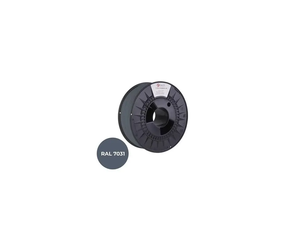 Filament C-TECH PREMIUM LINE, PLA, šedomodrá, RAL7031, 1,75mm, 1kg Objednat Nyní