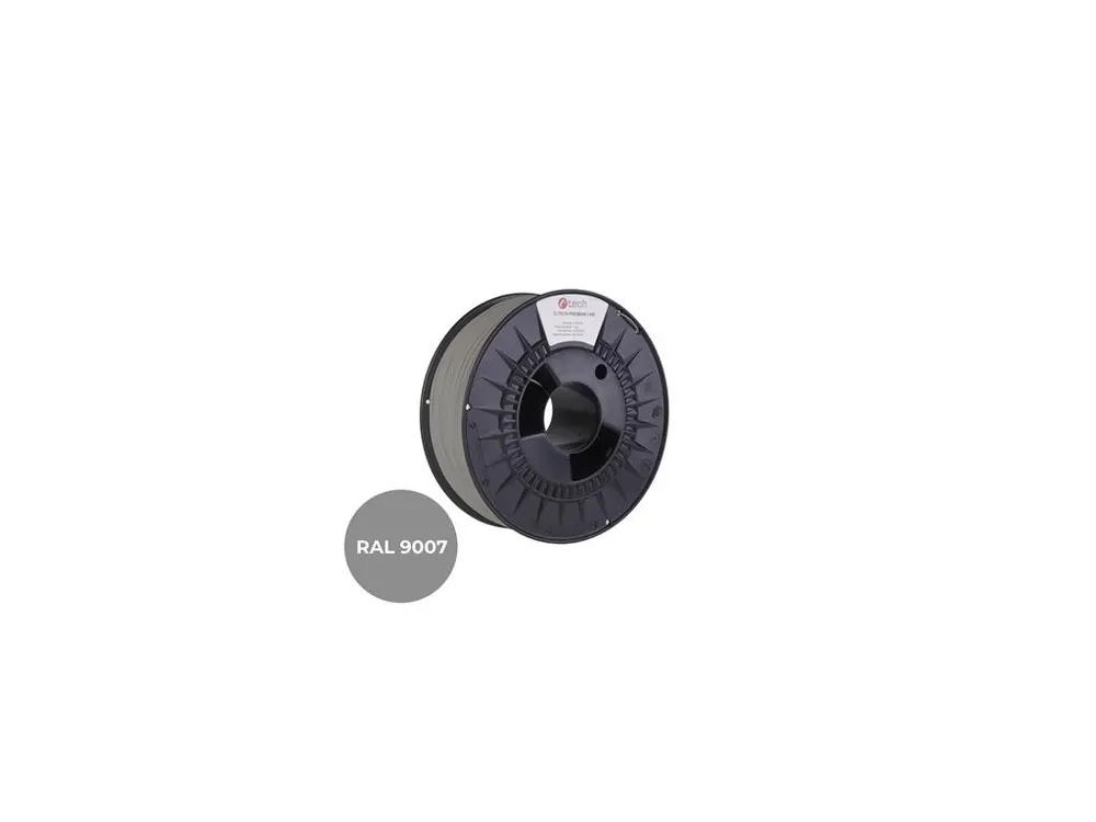 Filament C-TECH PREMIUM LINE, PLA, šedý hliník, RAL9007, 1,75mm, 1kg Nová Kolekce