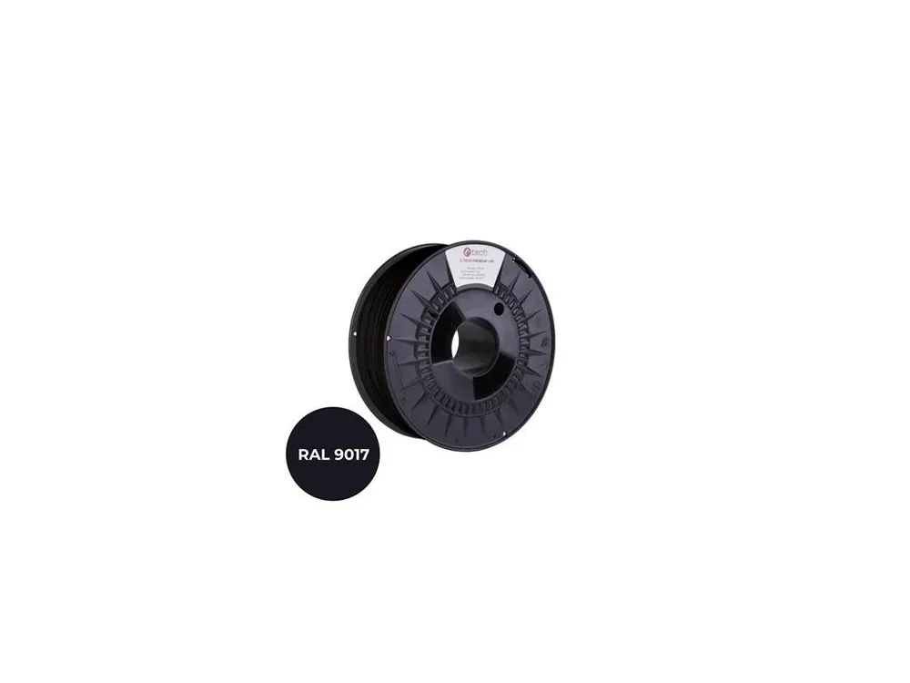 Filament C-TECH PREMIUM LINE, PLA, dopravní černá, RAL9017, 1,75mm, 1kg Kup Teď