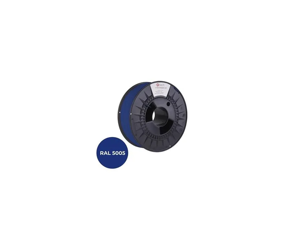 Rychlé Dodání Filament C-TECH PREMIUM LINE, PETG, signální modrá, RAL5005, 1,75mm, 1kg