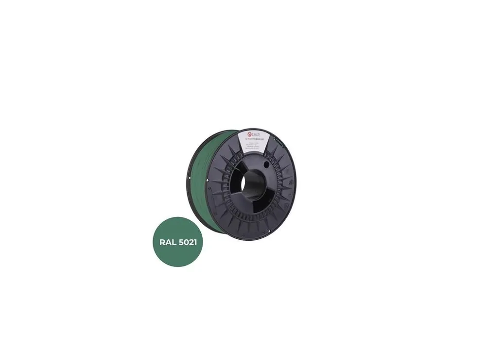 Novinka Filament C-TECH PREMIUM LINE, PETG, vodní modrá, RAL5021, 1,75mm, 1kg