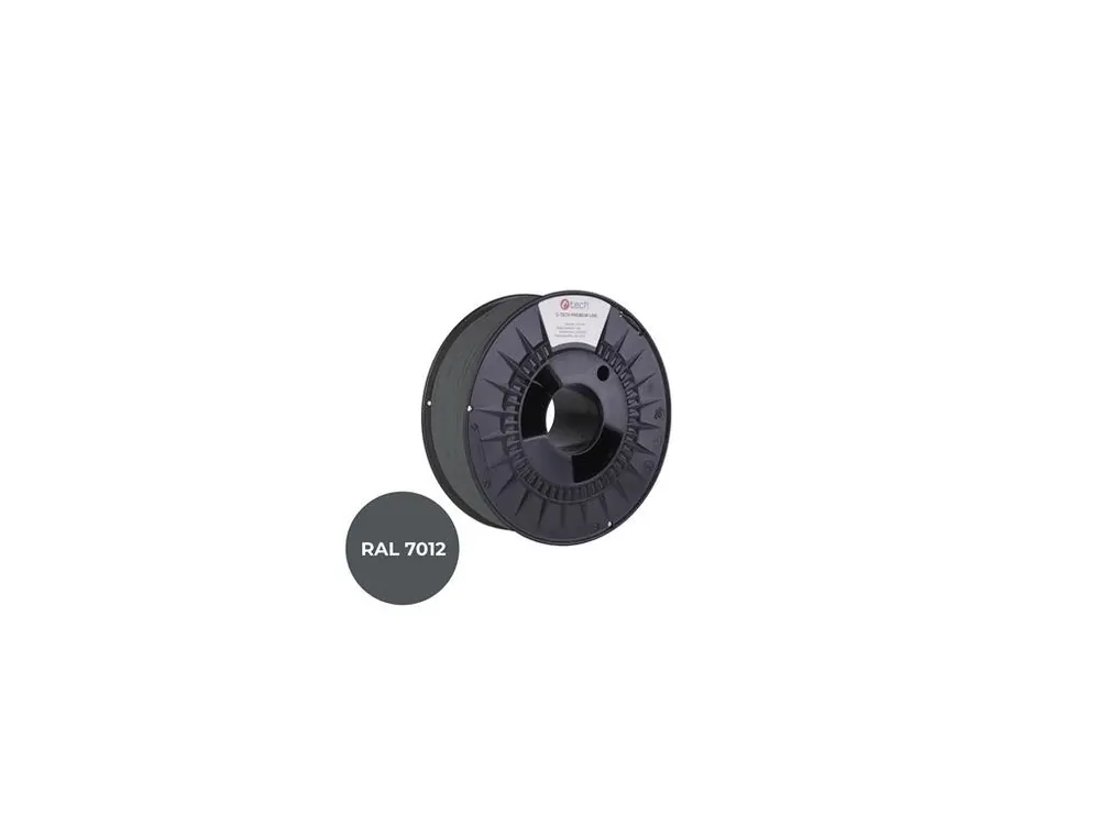Nejprodávanější Filament C-TECH PREMIUM LINE, ABS, čedičová šedá, RAL7012, 1,75mm, 1kg