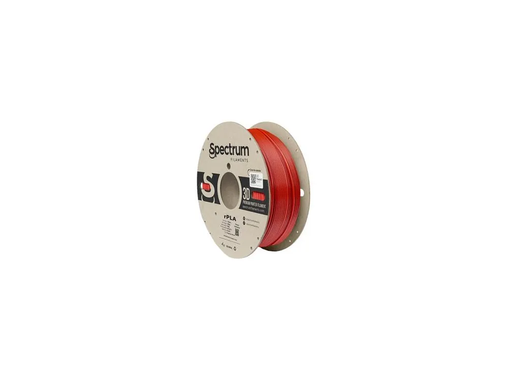 Ověřený Filament Spectrum r-PLA 1.75mm SIGNAL RED 1kg