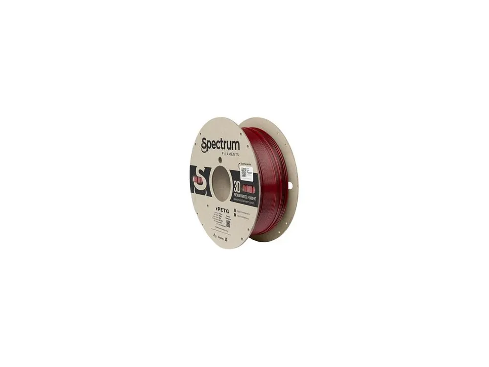 Rychlé Dodání Filament Spectrum rPETG 1.75mm CARMINE RED 1kg