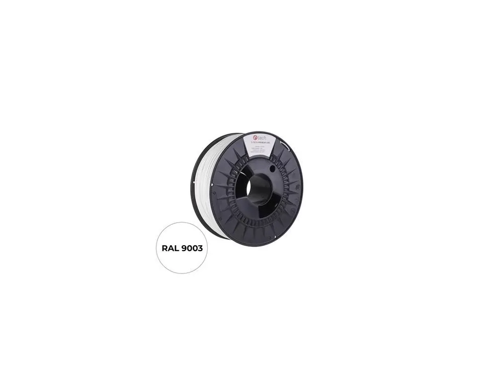 Filament C-TECH PREMIUM LINE, ASA, dopravní bílá, 1,75mm, 1kg Značkový