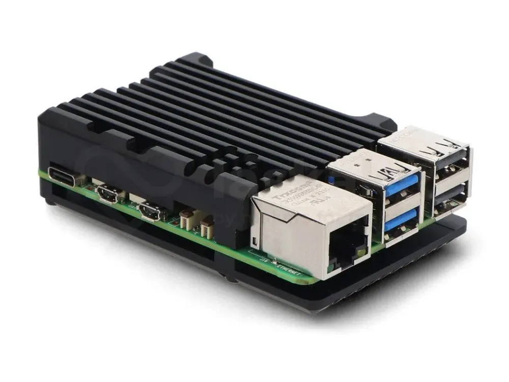 Výhodná Nabídka Hliníkový chladič pro Raspberry Pi 5B, pasivní, černý