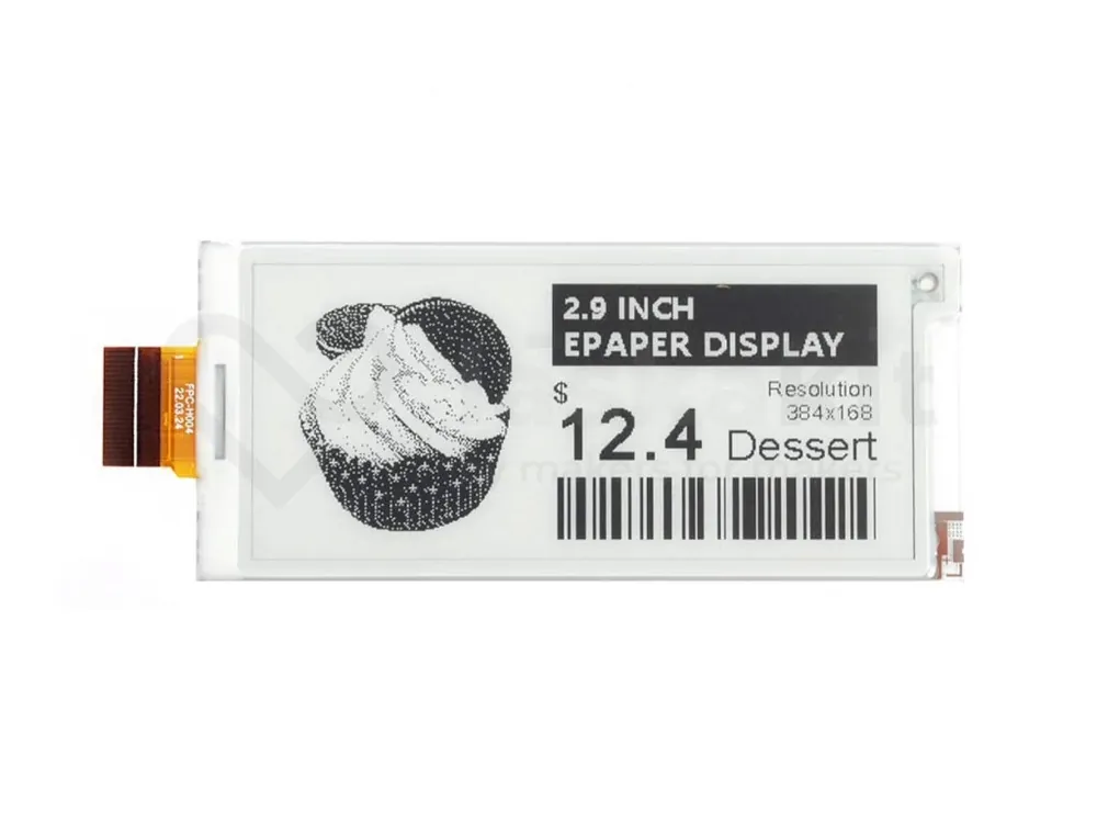 Good Display GDEY029T71H 2.9" 384x168 ePaper displej Jen Po Omezenou Doba