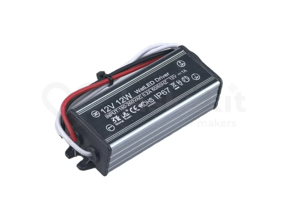 Ihned K Objednání LED zdroj QY-JDFS12V12W 230VAC 12VDC 12W IP67
