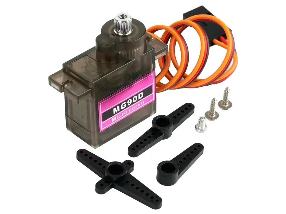 Mini servo MG90D 270˚ s kovovými převody Omezená Nabídka