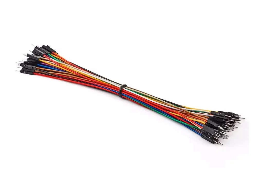 Bezpečná Platba Dupont 26AWG propojovací kabely M-M samec-samec,20cm 50ks