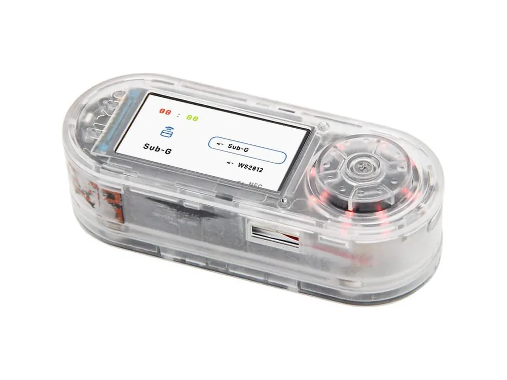 Levný LILYGO® T-Embed CC1101 ESP32-S3 1.9 ST7789, Čírá krabička