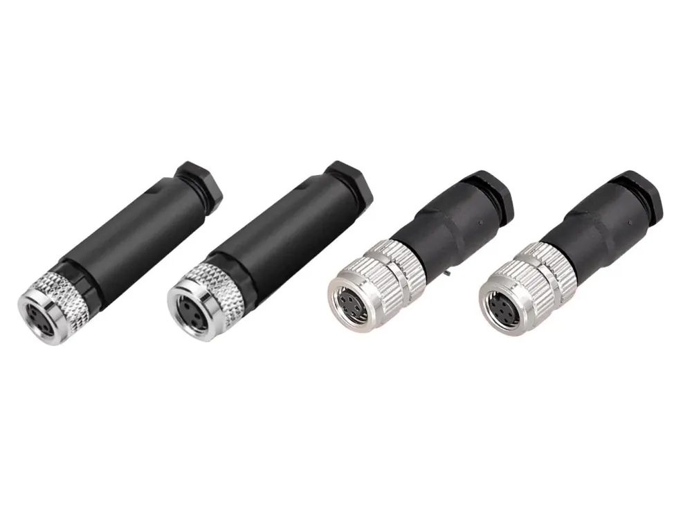 Průmyslový konektor M8 Female šroubovací přímý, kabel Akční Nabídka