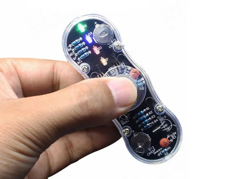 Značkový DIY svítící fidget spinner – pájecí stavebnice