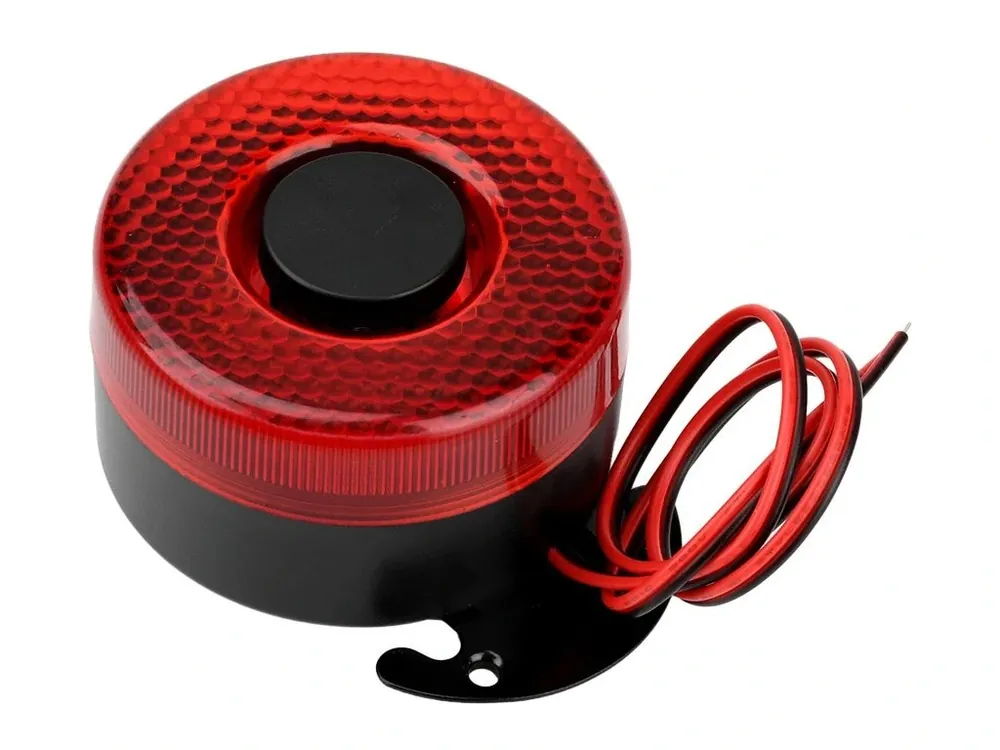 Oblíbený KF109 Piezoelektrická siréna se světlem 12V/24V 105dB