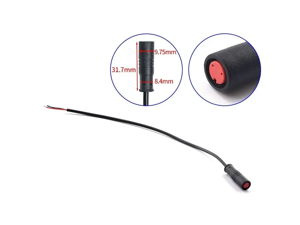 Novinka Konektor M8 bez zavitu 2 pin samice vodotěsný 15cm kabel