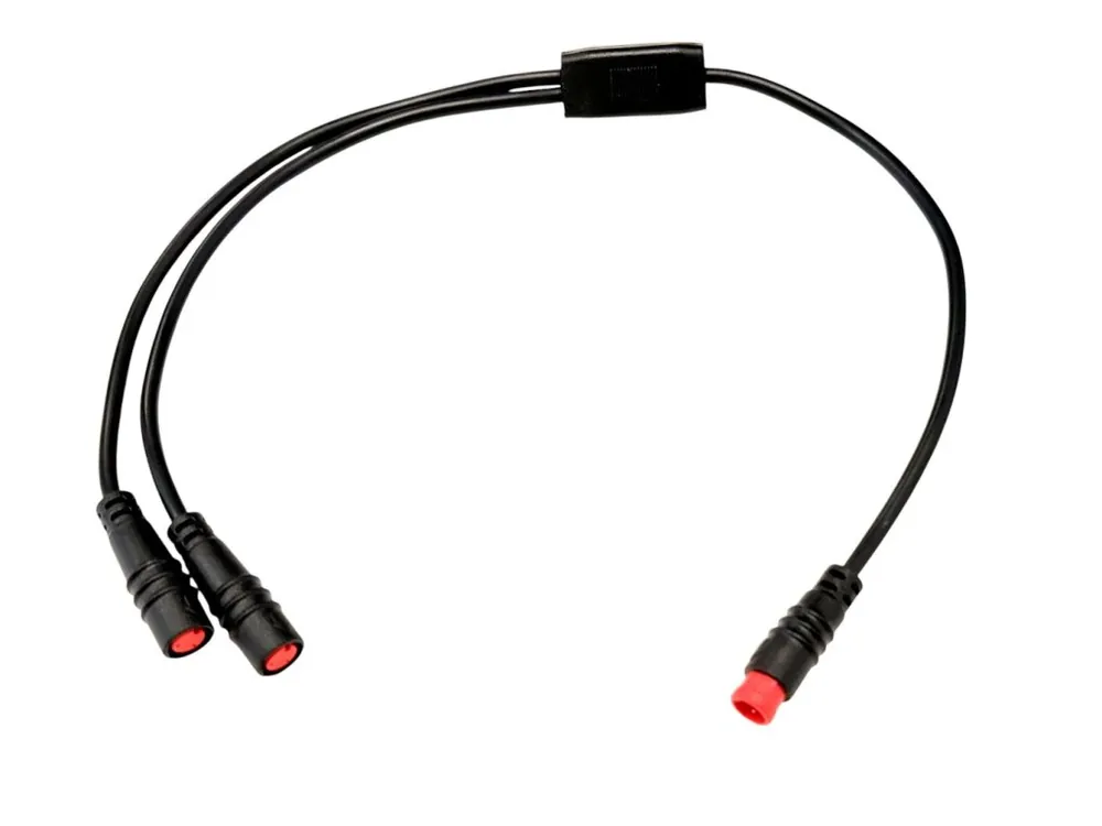 Rozdvojka M8 bez zavitu 2 pin 2x samice -> 1x samec vodotěsný 35cm Ihned K Objednání