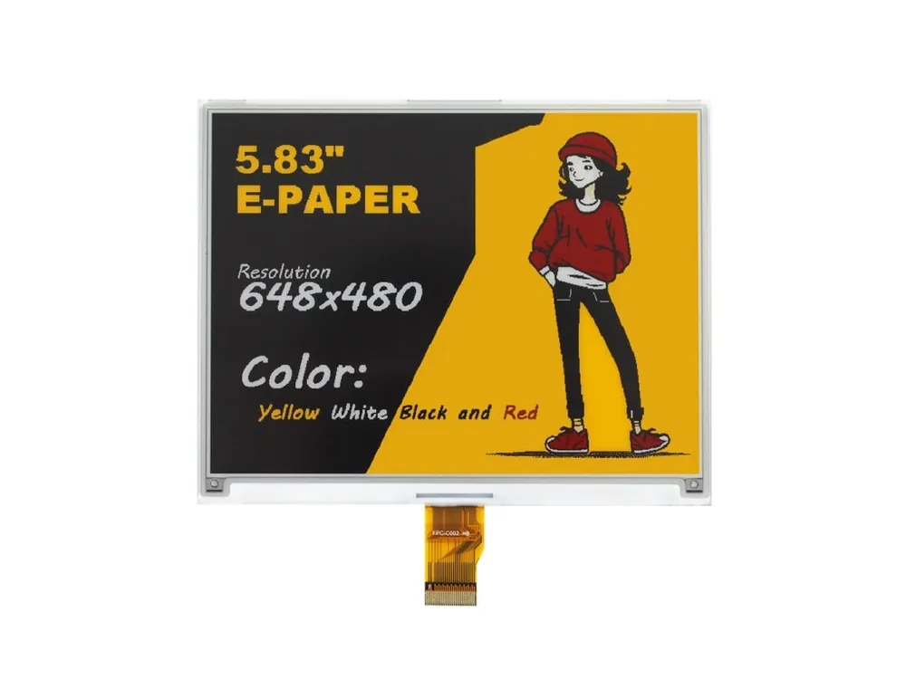 Nejprodávanější Good Display GDEY0583F41 5.83" 648x480 ePaper displej 4 barvy