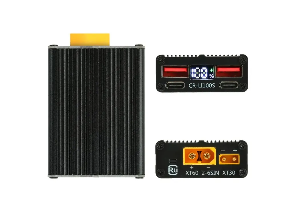 Časově Omezené Modul rychlonabíjení CR-LI100S 2-7S 100W, USB s displejem