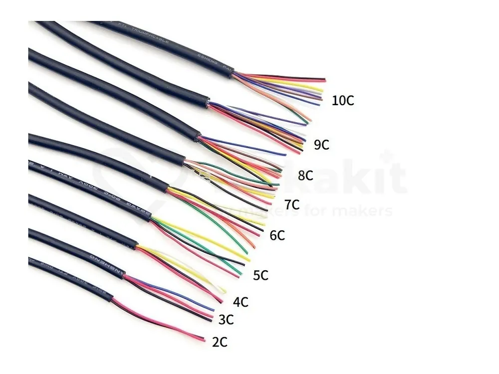 Dokud Zásoby Vydrží UL2464 20AWG - LIYY 0.52 mm2 nestíněný vícežilový kabel, černý