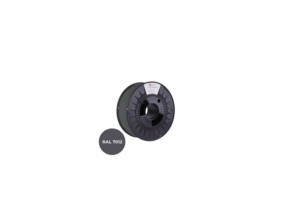 Filament C-TECH PREMIUM LINE, TPU 90A, flexibilní, čedičová šedá, RAL7012, 1,75mm, 1kg Hit Sezóny