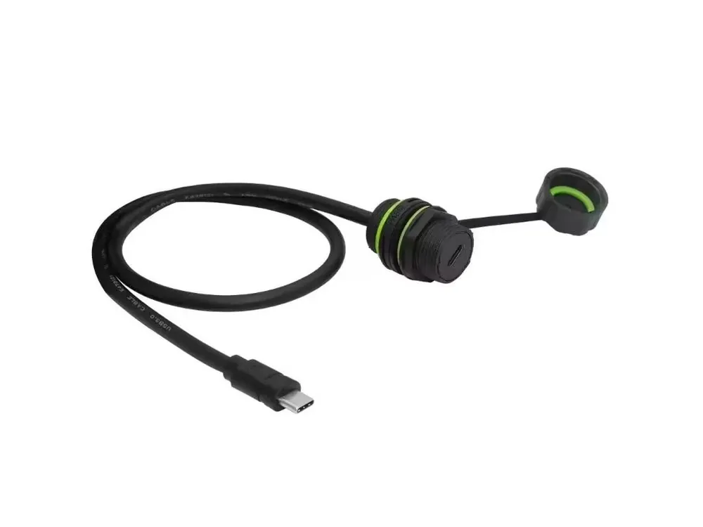 Voděodolná panelová zásuvka USB-C M20, prodlužovací kabel 1 m Aktuální