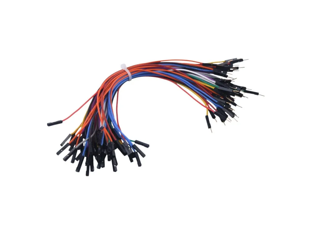 Super soft Dupont 26AWG silikonové propojovací kabely M-F samec-samice,20cm 50ks Novinka