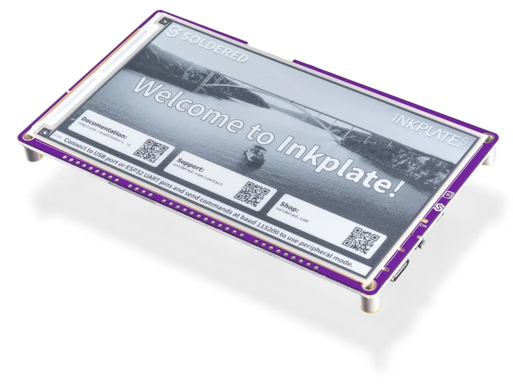 Soldered Inkplate 5 Gen2 – 5,2″ e-paper displej s ESP32 Speciální Cena