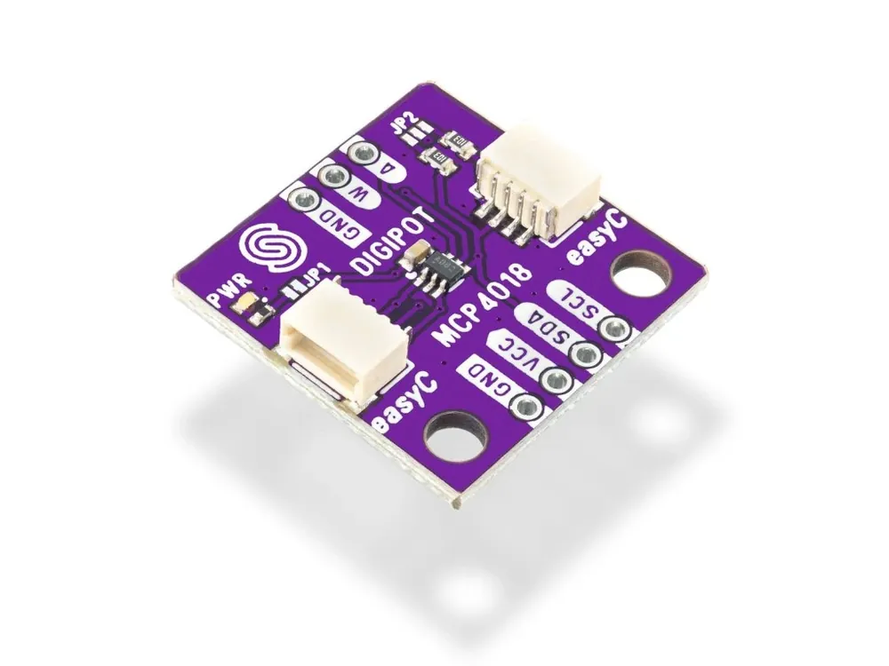Ověřený Soldered digitální potenciometr MCP4018, 100 kΩ, Qwiic