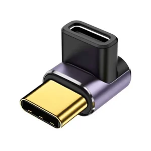 90˚ USB-C samec na samicí 100W 40Gbps adaptér Horká Nabídka