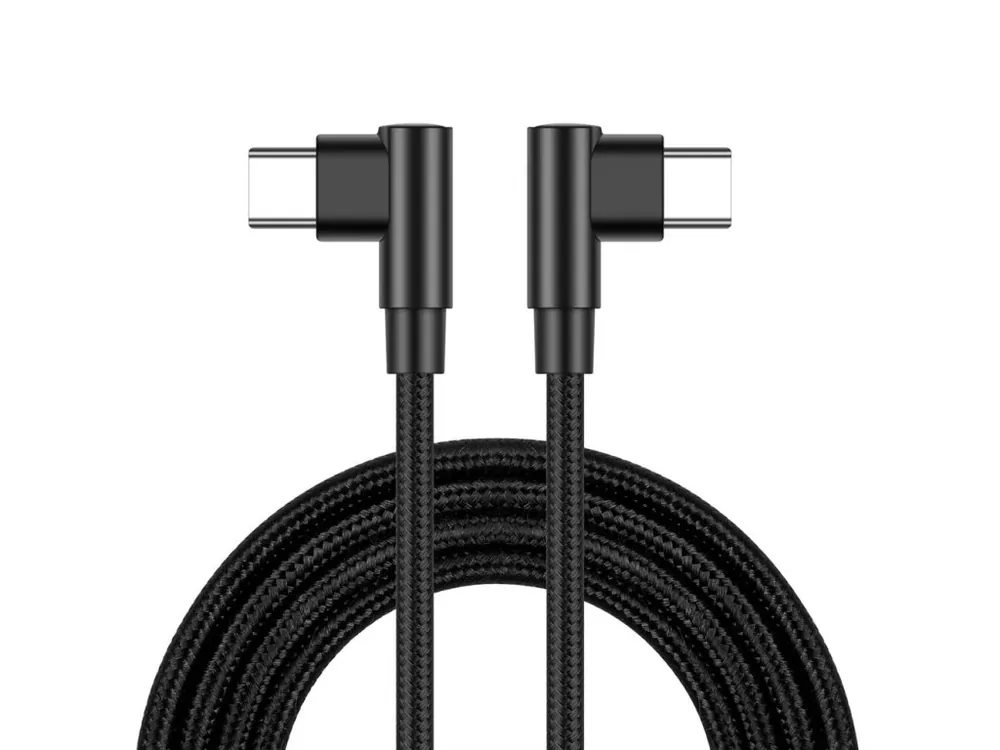 USB-C/USB-C 90˚ kabel 60W 480Mbps 100cm Novinka